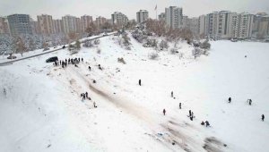 Talas'ın Erciyes'inde 'kayak keyfi'