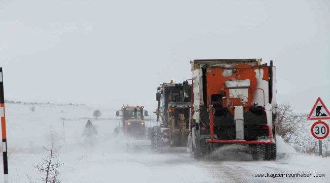 Talas'ta kış çalışmaları aralıksız sürüyor