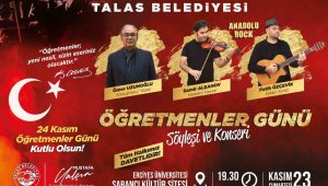 Talas'ta Öğretmenler Günü için özel program