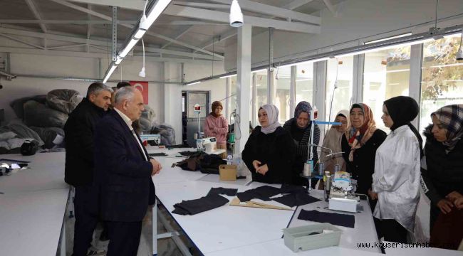 Yahyalı Belediyesi Tekstil Fabrikası için eğitim kursu açtı