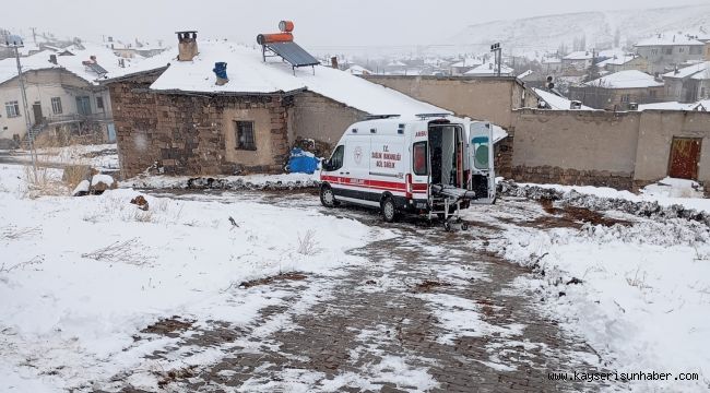 Ayağını kıran vatandaşın imdadına Bünyan Belediyesi yetişti