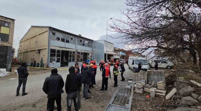 Kayseri'de çelik eşya üretim atölyesinde patlama: 3 yaralı