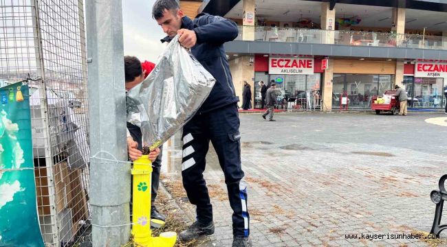 Kış günlerinde Bünyan'da sokak hayvanlarına umut eli