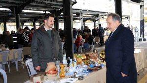 Başkan Yalçın'dan antika pazarı turu