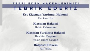 Kayseri Bölgesi'nden 7 futbol hakemi terfi etti