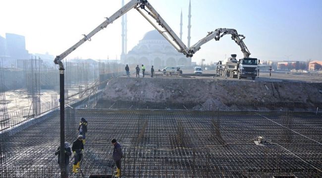 Kayseri OSB'de yeni iş merkezinin temeli atılmaya başlandı